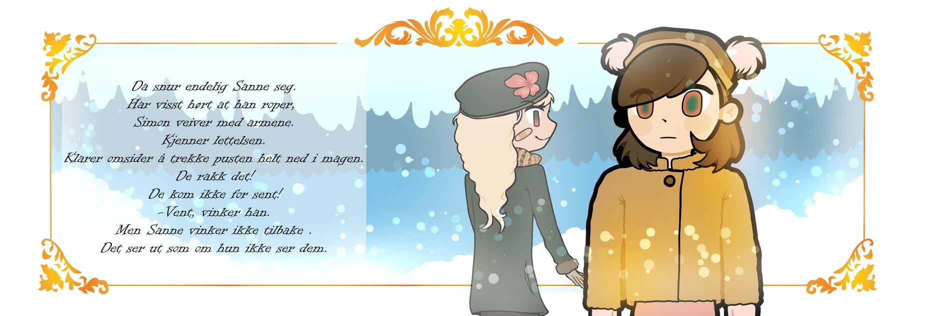 "Den Gamle Fjellstua", double page concept design.